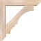 Ekena Millwork Balboa Slat Smooth Bracket w/ Offset Brace, Douglas Fir, 5 1/2"W x 26"D x 26"H BKT0604X26X26BOA06SDF - alternate 2
